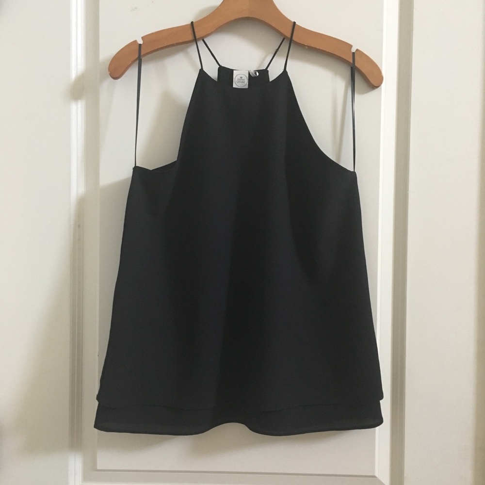 Paper Crane high neck spaghetti tank